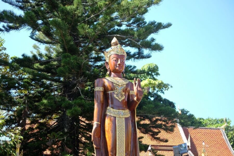 4-Hour Doi Suthep & Hmong Hill Tribe Village from Chiang Mai - Wat Phra That Doi Suthep: The Stairs, the Stupa, and the Big Religious Meaning