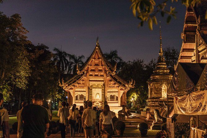A Magical Evening in Chiang Mai: Private City Tour - Ping River on an elevated bridge: views plus stories
