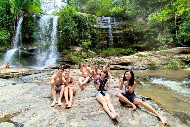 Chiang Mai Adventure ATV Secret Waterfall and Bamboo Rafting - Secret Waterfall Swim + Picnic Tea Break