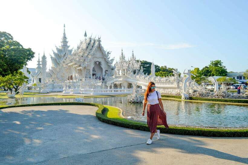 Chiang Mai: Chiang Rai Temples, Karen Tribe and Hot Springs - Huay Pla Kang Temple: Guan Yin Views From the Nine-Tier Pagoda