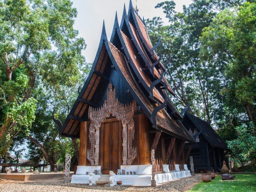 Chiang Mai: Chiang Rai White, Blue & Black Temples Day Tour - Wat Rong Suea Ten Blue Temple: Color, Gold, and a Calmer Mood