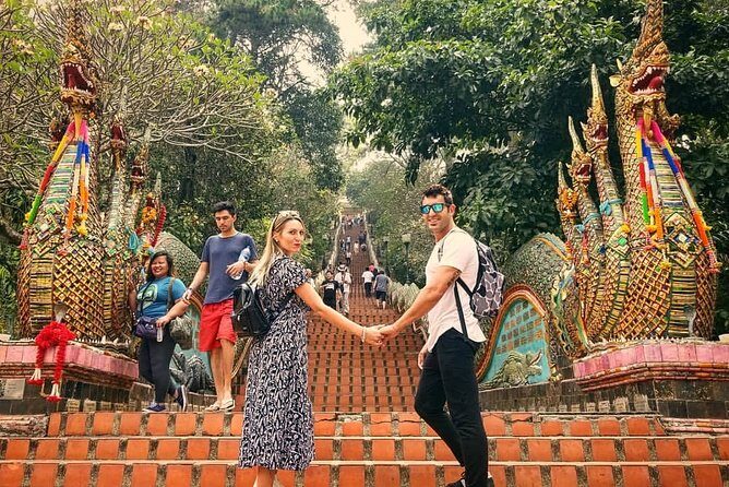 Chiang Mai Doi Suthep Temple and Sticky Waterfall Tour (Private & All-Inclusive) - Tha Phae Gate, Warorot (Kad Luang), and the flower-and-orchid stops