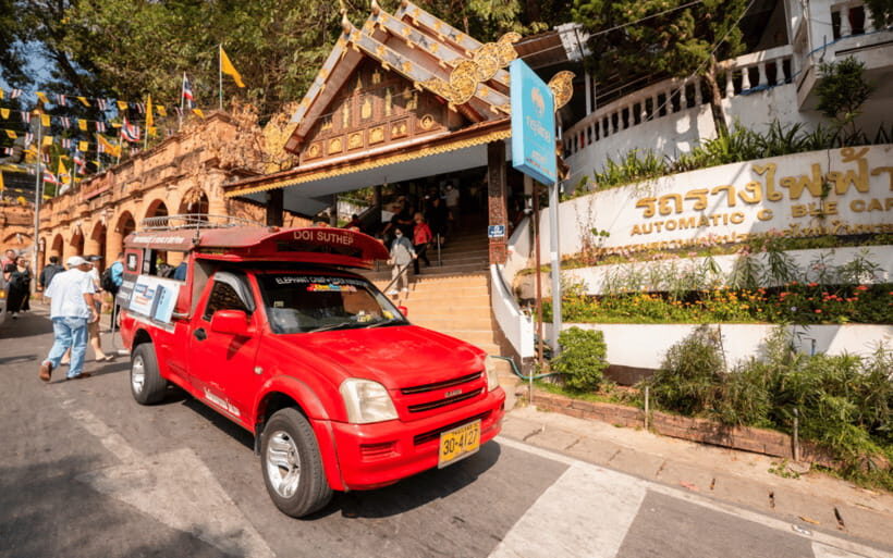 Chiang Mai: Doi Suthep Temple and Waterfall by Songtaew Trio - Time on your own: how the self-guided stops work in practice