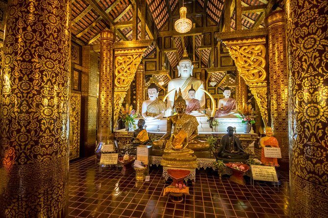 Chiang Mai Night Bike Tour - Crossing the Moat Area on Foot: Wat Lok Molee and the Wooden Prayer Hall