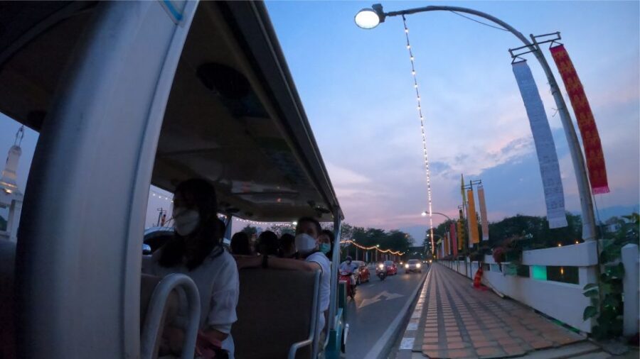 Chiang Mai: Nighttime City Highlights by EV Tram - EV Tram at Night: The easy, local way to cover old Chiang Mai