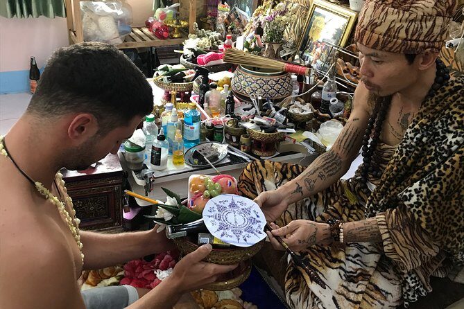 Chiang Mai Sak Yant Tattoo By Ajarn Tu - The Blessing Side: Chants, Scripts, and the Ruesi-Mask Idea