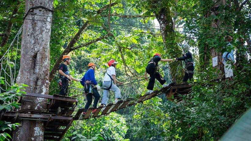 Chiang Mai: Sky Hawk Adventure (without Transfer) - Thai Lunch Buffet at the Onsite Café: Fuel and a Breather