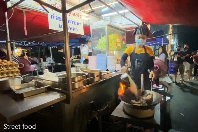 Chiang Mai Street Food Tour by Tuk Tuk with Pick Up - Xanadu Pub rooftop night view: the calm finish after the markets