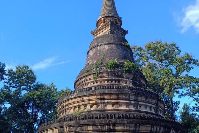Chiang Mai Sunset Point, Wat Pha Lat, Wat Doi Suthep, Wat Umong - Wat Phra That Doi Suthep: golden pagoda, cable car help, and 306 steps