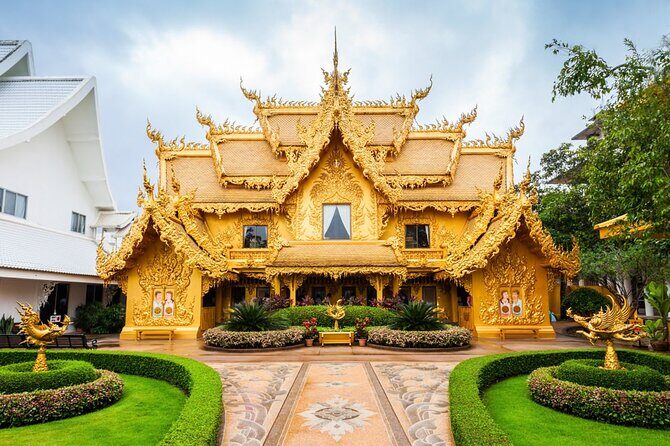 Chiang Mai to White & Blue Temple, Black Museum & Golden Triangle - Doi Pui Mong Hill Tribe Village and the long-neck add-on reality