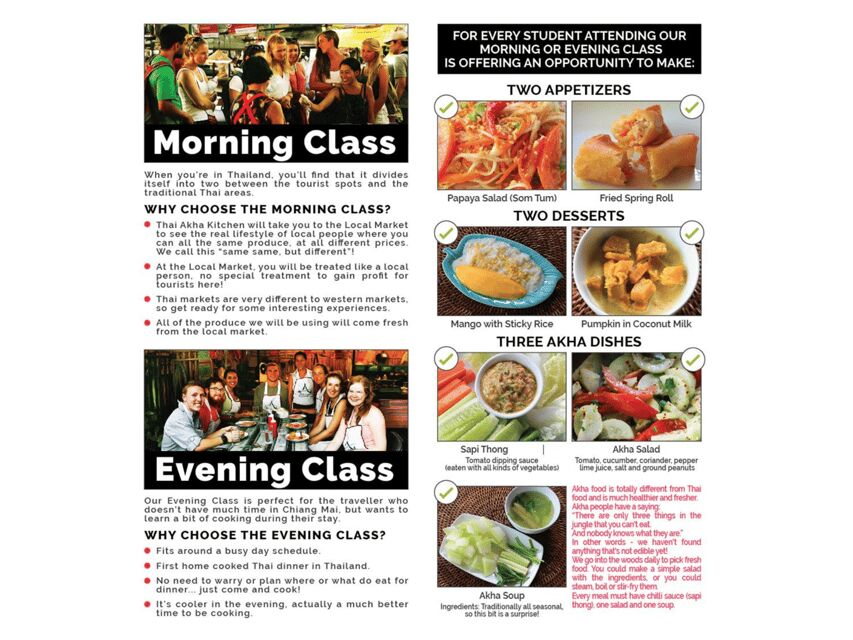 Chiang Mai: Traditional Thai-Akha Cooking Class& Market Tour - The full menu you’ll cook, from papaya salad to stir-fry