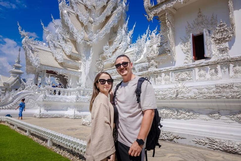 Chiang Mai: White, Red/Black & Blue Temples Tour with Lunch - Wat Rong Sua Ten (Blue Temple): jewel tones and quieter mood