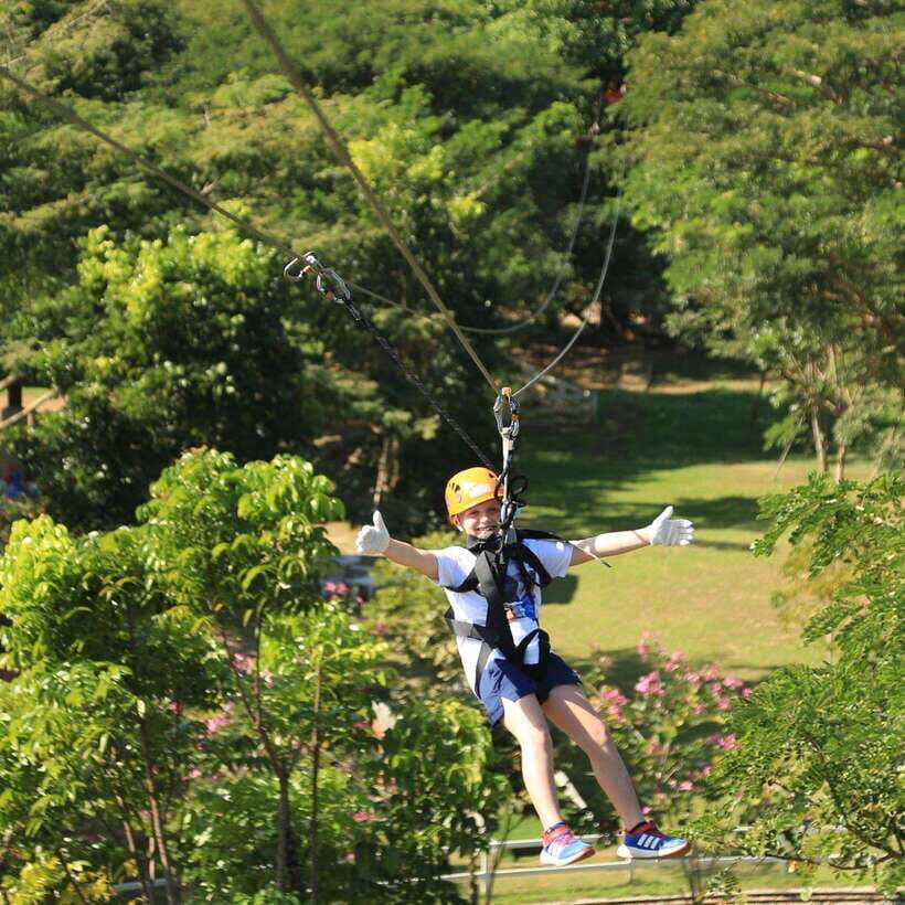 Chiang Mai: Zipline & High Rope Park with Lunch & Transfer - High rope courses: small (20), medium (25), or all-in (45)