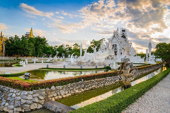 Chiang Rai Wonders: White, Blue & Red Temples and Hot Spring - Wat Rong Seur Ten (Blue Temple): Deep Indigo Calm and Golden Accents