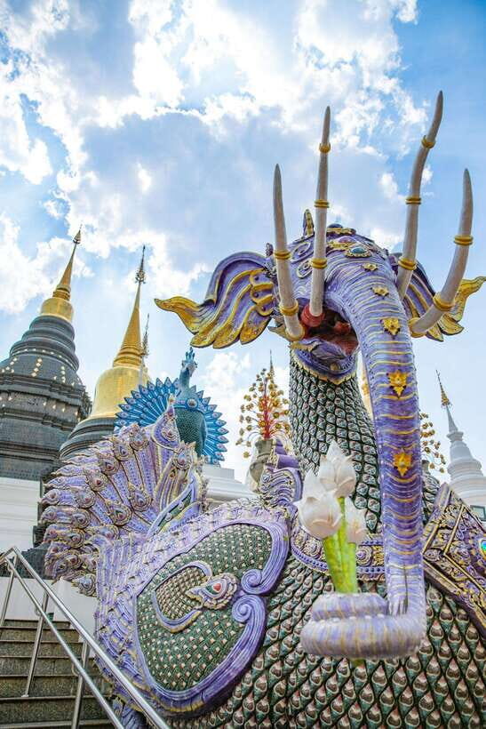Chiangma: Wat ban den, Blue Temple & Sticky Waterfall. - Temple etiquette that actually keeps things smooth