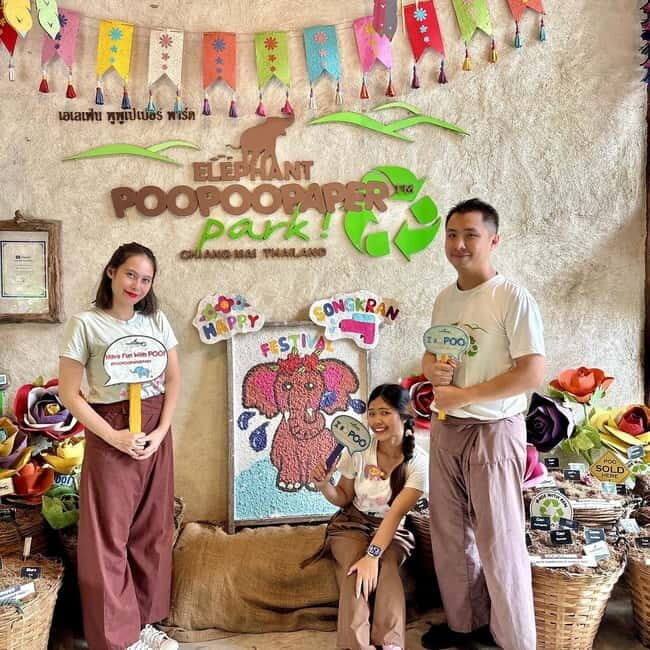 ChiangMai Elephant POOPOOPAPER Park Optional StickyWaterfall - Key Takeaways