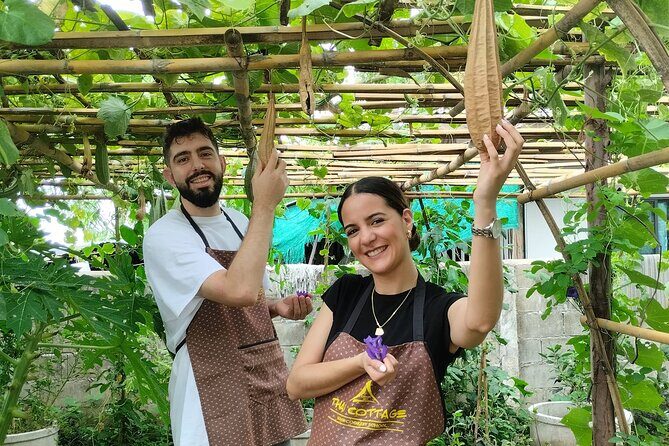 Cooking class in organic garden and local market tour ThaiCottage - Market First: Hotel Pickup and the Ingredient Walk That Matters