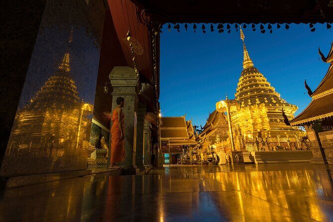 Doi Suthep and Wat Umong Night Tour From Chiang Mai - Stop 2: Wat Phrathat Doi Suthep and the 306-Step Naga Staircase
