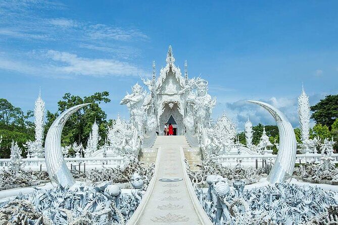 Full Day Tour in Chiang Rai White Temple and Golden Triangle - Wat Rong Khun (White Temple): Glassy Art You Can Walk Through