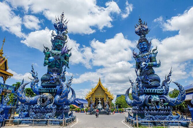 Long Neck Village, White & Blue Temple, Black House Day Tour From Chiang Mai - Stop 4: Wat Rong Seur Ten (Blue Temple) for carvings that actually hold your attention