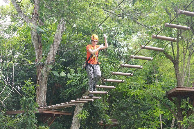 Phoenix Adventure Park Zipline, High Rope Course In Chiang Mai - Your safety setup: gear, gloves, and how the course stays controlled