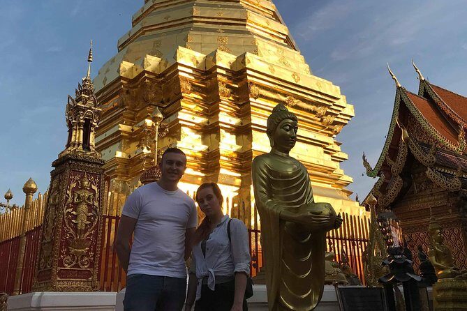 Private Chiang Mai Temple Tour with Doi Suthep and Wat Umong - Wat Phra That Doi Kham: the golden mountain finish