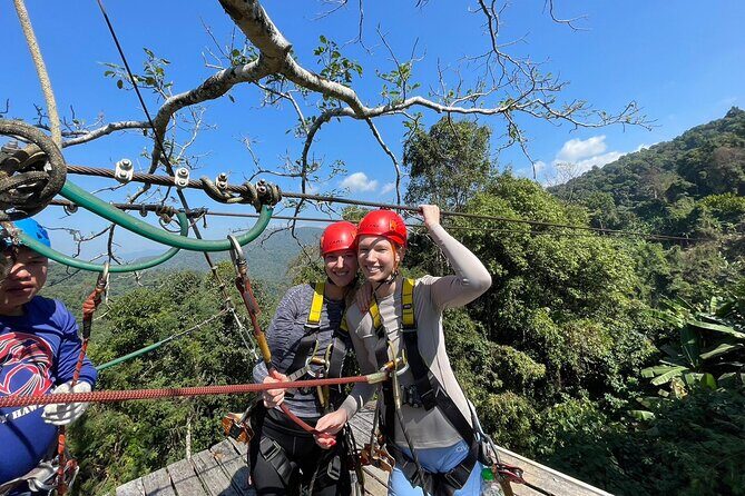 Sky Hawk Zipline Experience in Chiang Mai - Inside the park: platforms, staircases, bridges, and a lot of climbing