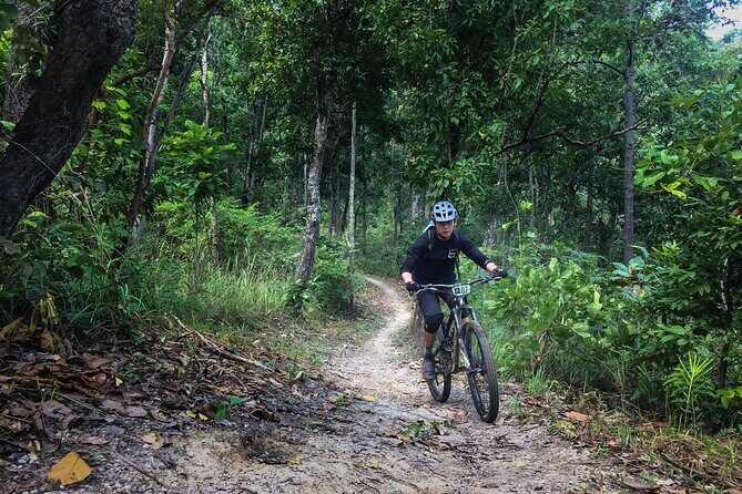 Smoke on the Water Trail Mountain Biking Tour Chiang Mai - Waterfalls: the built-in reset when your legs need it