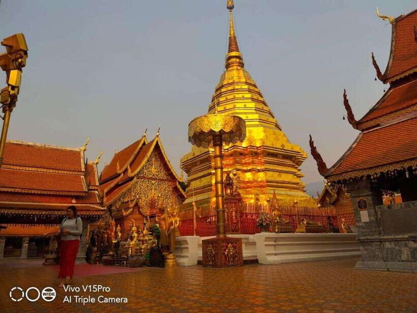 Spiritual Sunrise Wat Doi Suthep, Pha Lat, Alms & Meditation - Wat Pha Lat: a jungle temple with Lanna and Myanmar flavors