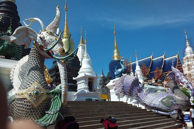 Visit Dantewada(Angel Land), Blue Temple, and Sticky Waterfall - Wat Ban Den Blue Temple: The Calm Cultural Reset