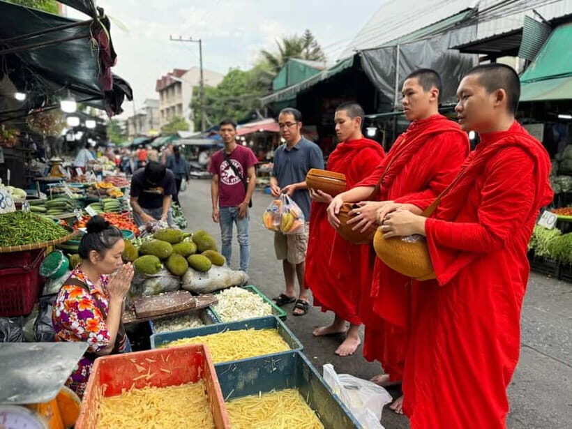 Walk With Monks Collecting Alms(meeting point maybe change) - Back at the temple: Dhamma discussion with monks