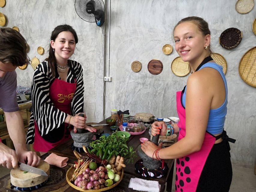 We Cook Thai Home Garden Cooking School - One Wok Per Person: How the Class Stays Hands-On
